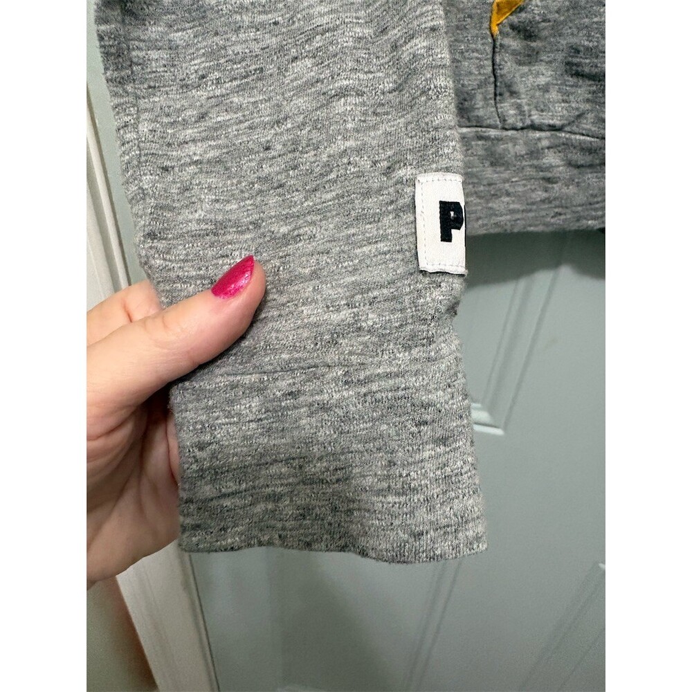 PINK Victoria’s Secret VCU Rams Hoodie Womens Small Heather Gray Yellow - Picture 4 of 9